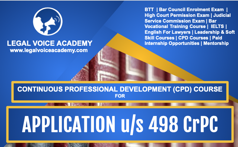 APPLICATION u/s 498 cRPC