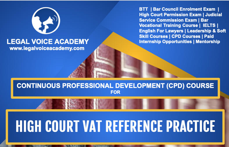 HIGH COURT VAT REFERENCE PRACTICE